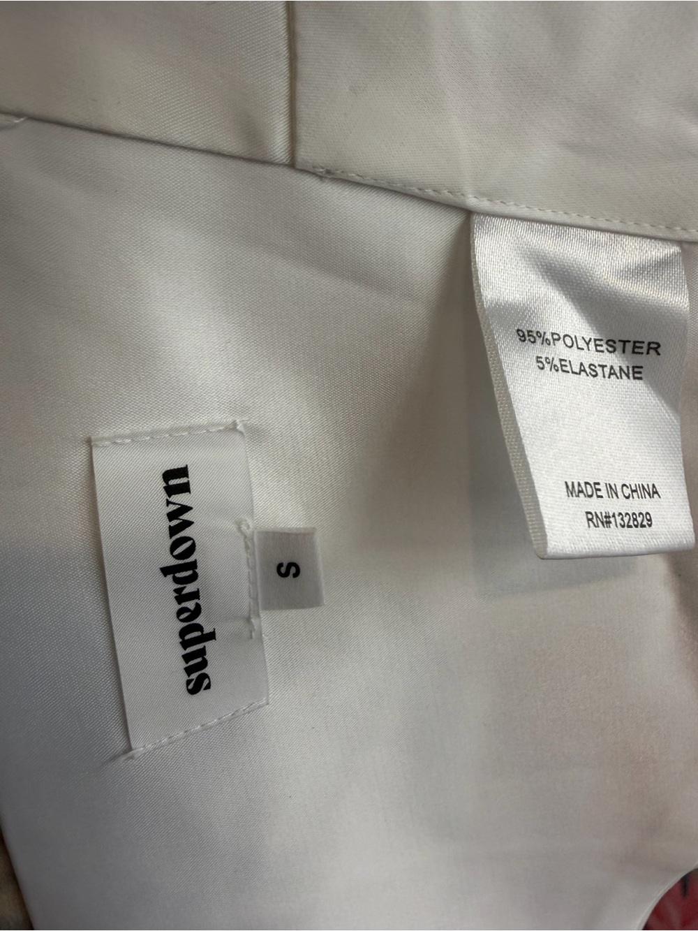 superdown Martine Top in White satin halter tank backless crop - Picture 6 of 6